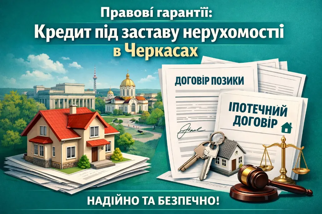 Правові гарантії кредиту під заставу нерухомості в Черкасах — договір позики та іпотечний договір
